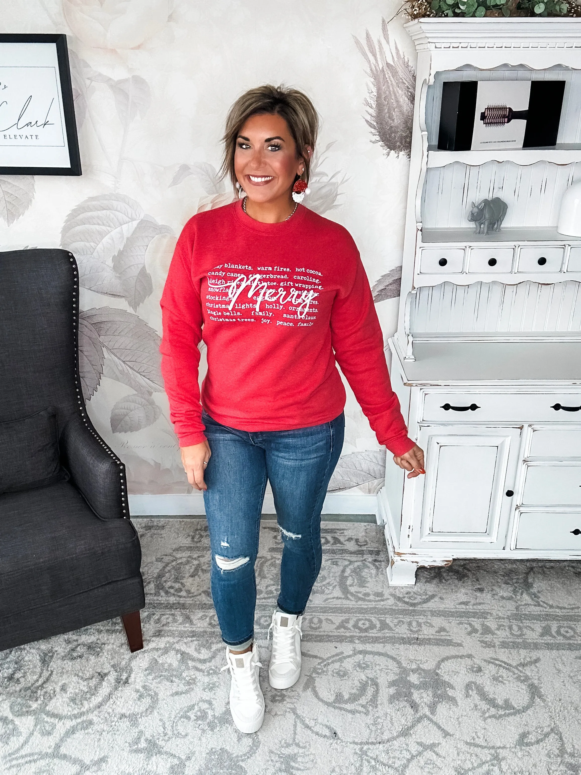 All Things MERRY Pullover Sweatshirt