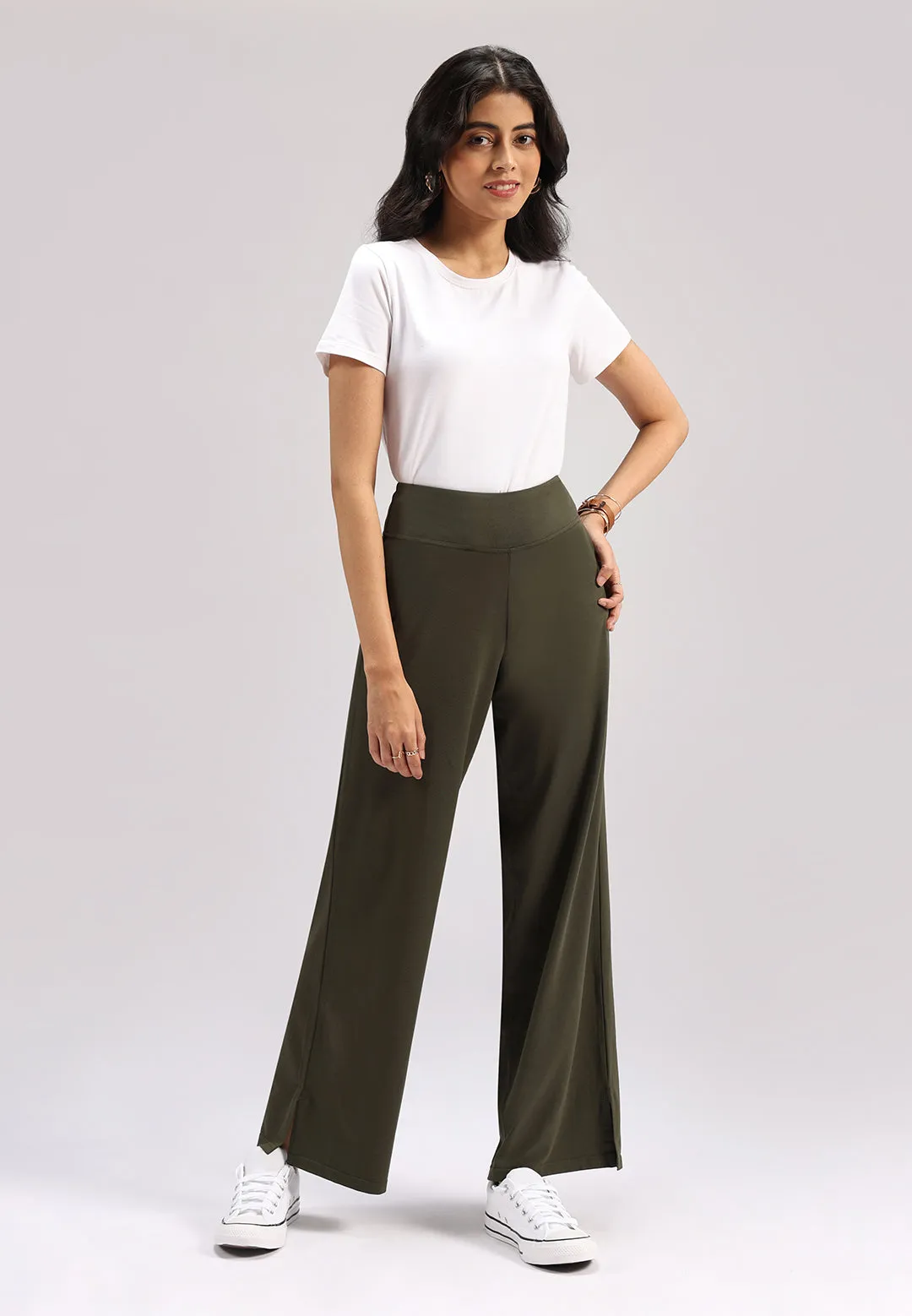 AM:PM Cotton Wide Legged Pants - Lite Tall