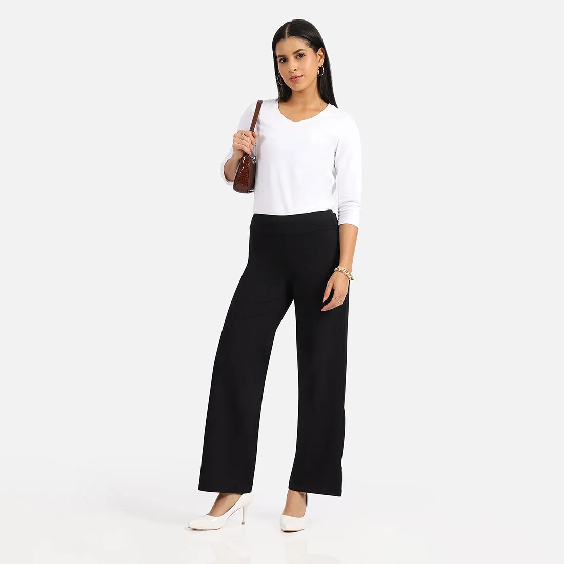 AM:PM Cotton Wide Legged Pants - Lite Tall