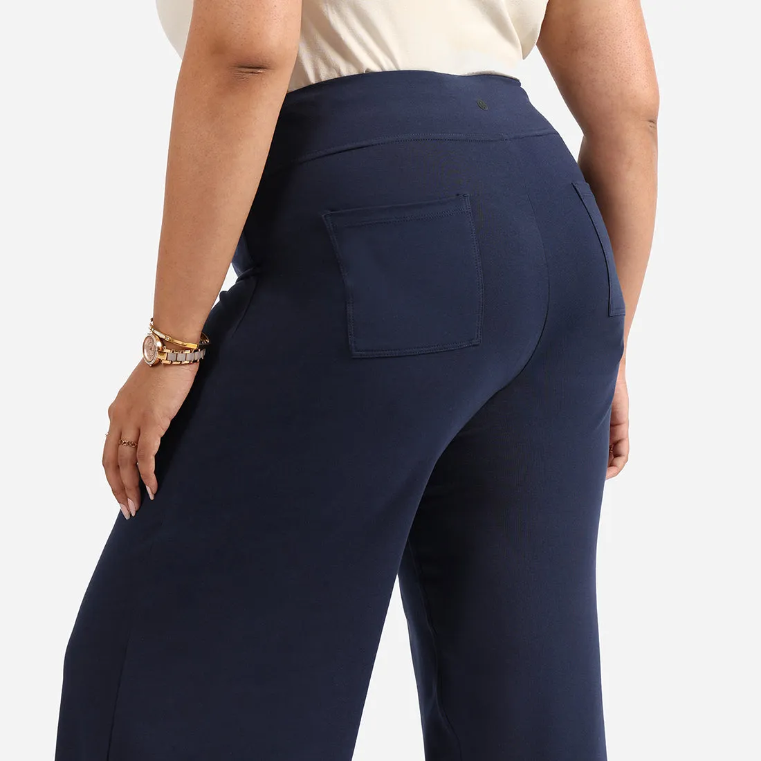 AM:PM Cotton Wide Legged Pants - Lite Tall