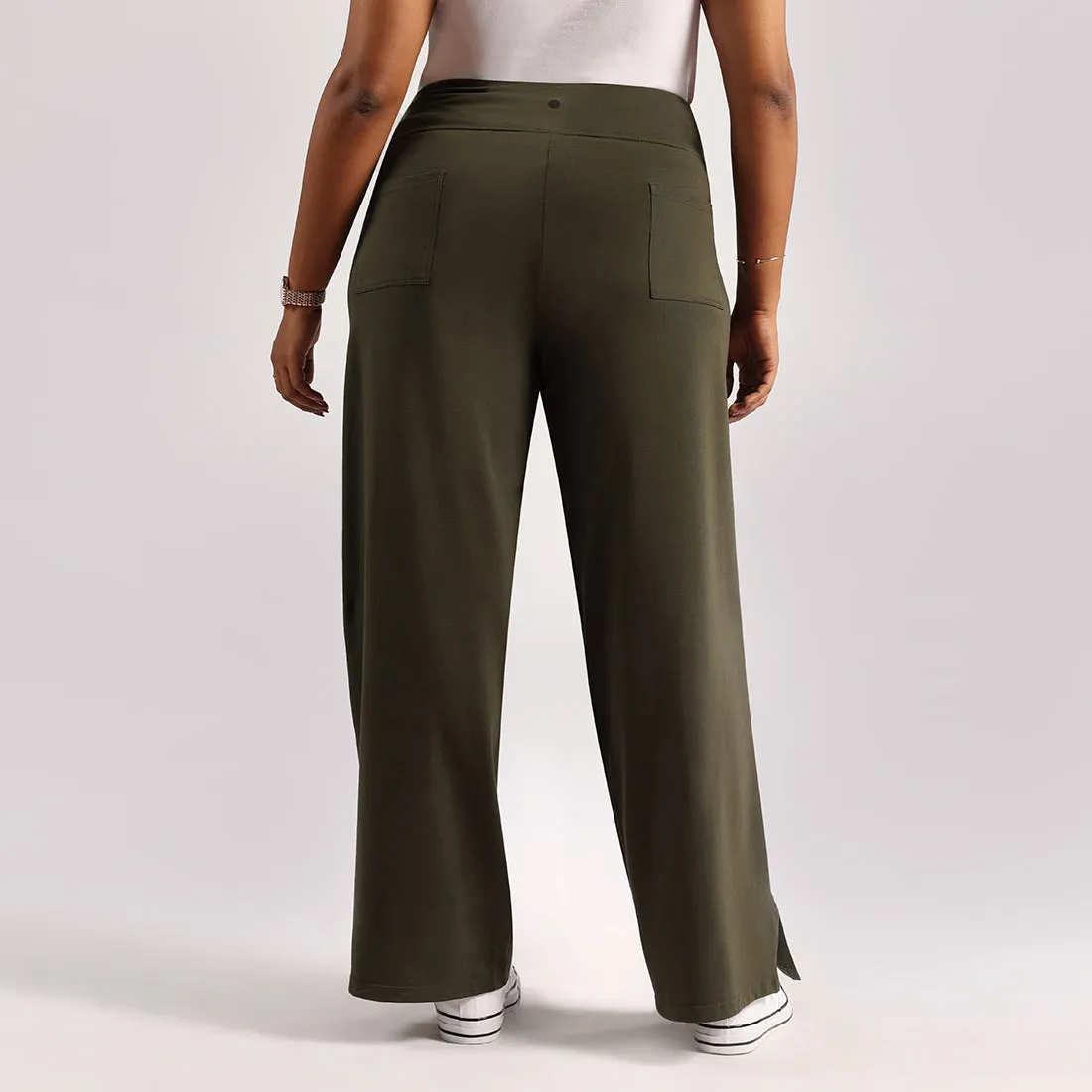 AM:PM Cotton Wide Legged Pants - Lite Tall