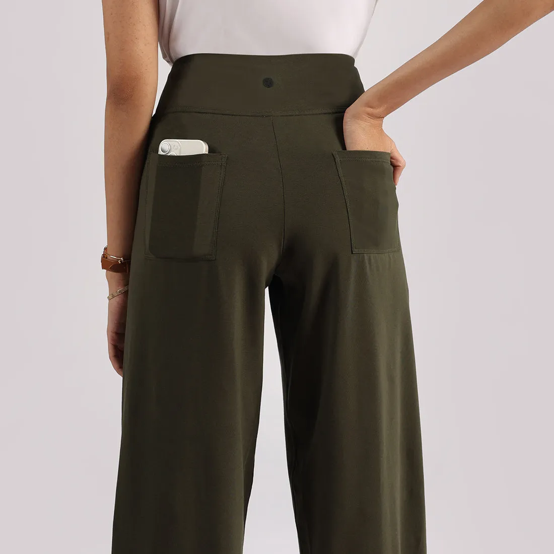 AM:PM Cotton Wide Legged Pants - Lite Tall