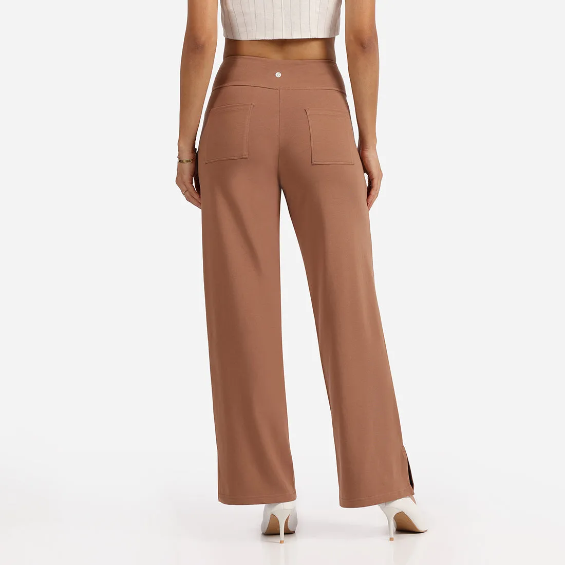 AM:PM Cotton Wide Legged Pants - Lite Tall