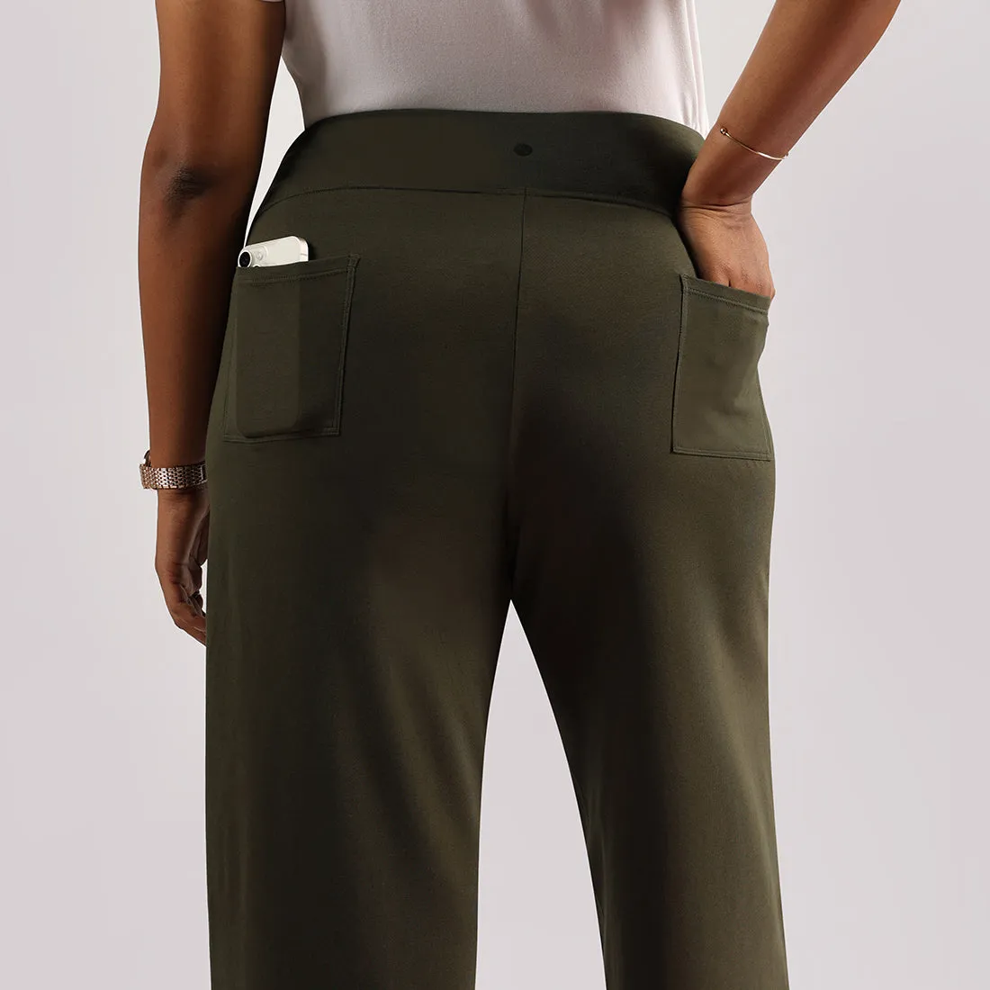 AM:PM Cotton Wide Legged Pants - Lite Tall