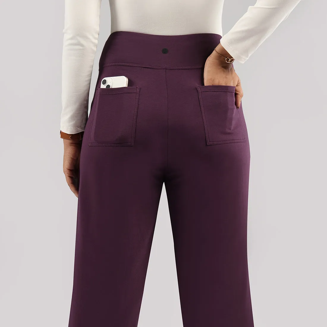 AM:PM Cotton Wide Legged Pants - Lite Tall