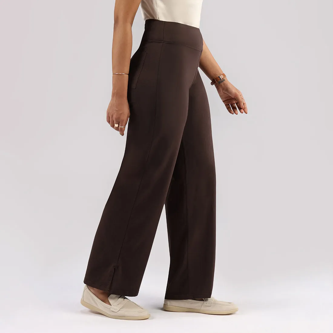 AM:PM Cotton Wide Legged Pants - Lite Tall