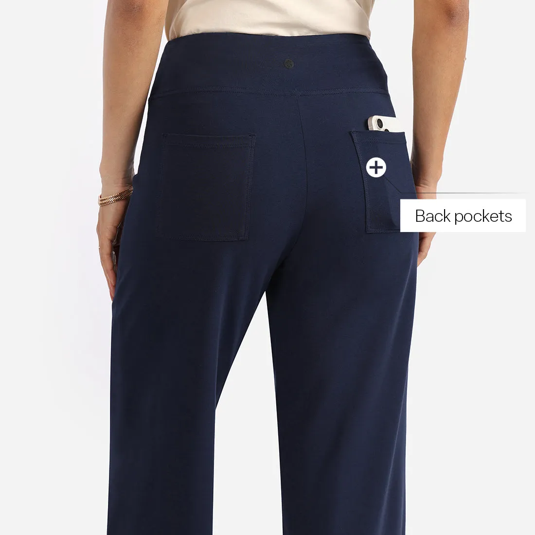 AM:PM Cotton Wide Legged Pants - Lite Tall