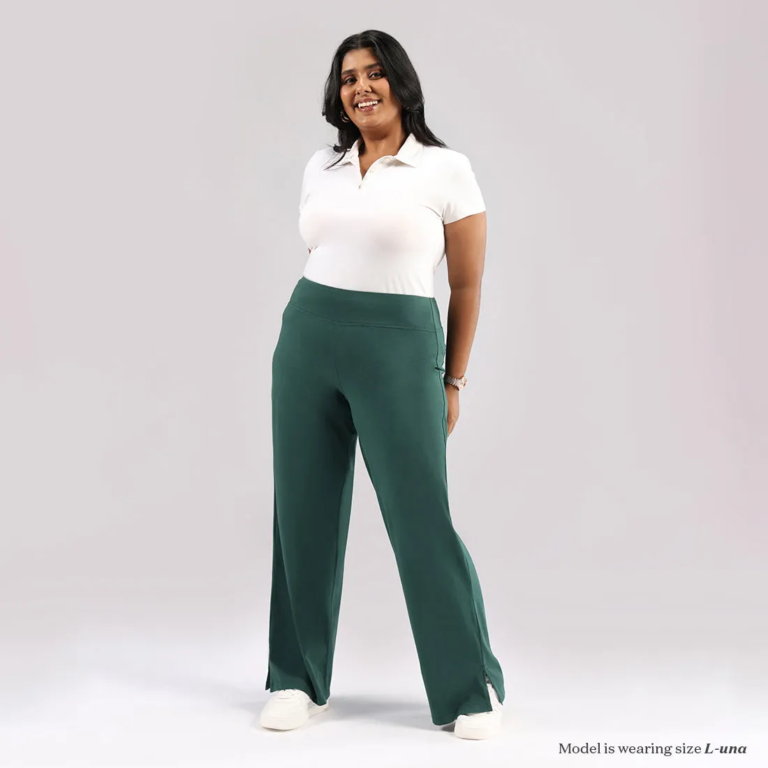 AM:PM Cotton Wide Legged Pants - Lite Tall