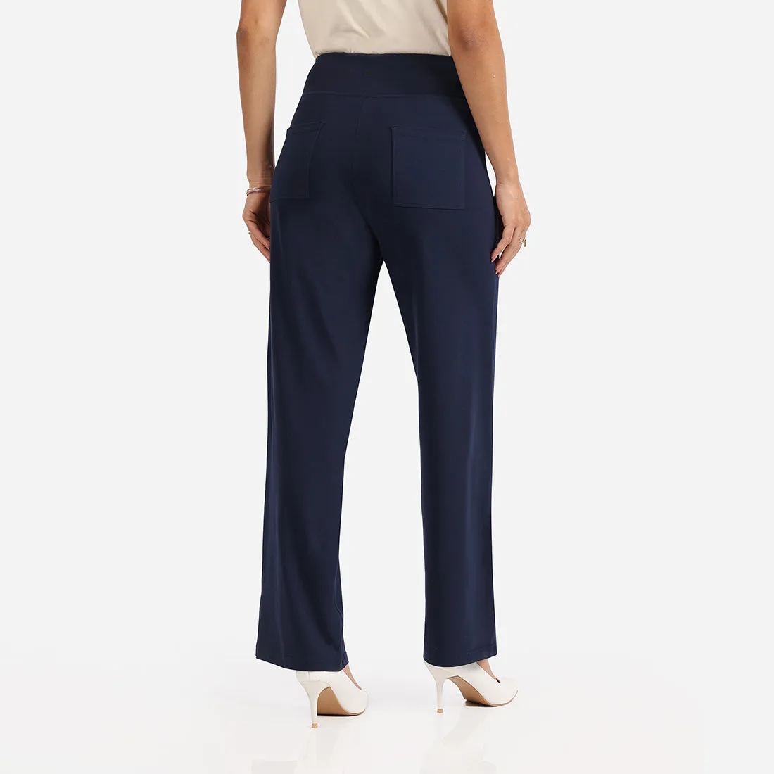 AM:PM Cotton Wide Legged Pants - Lite Tall