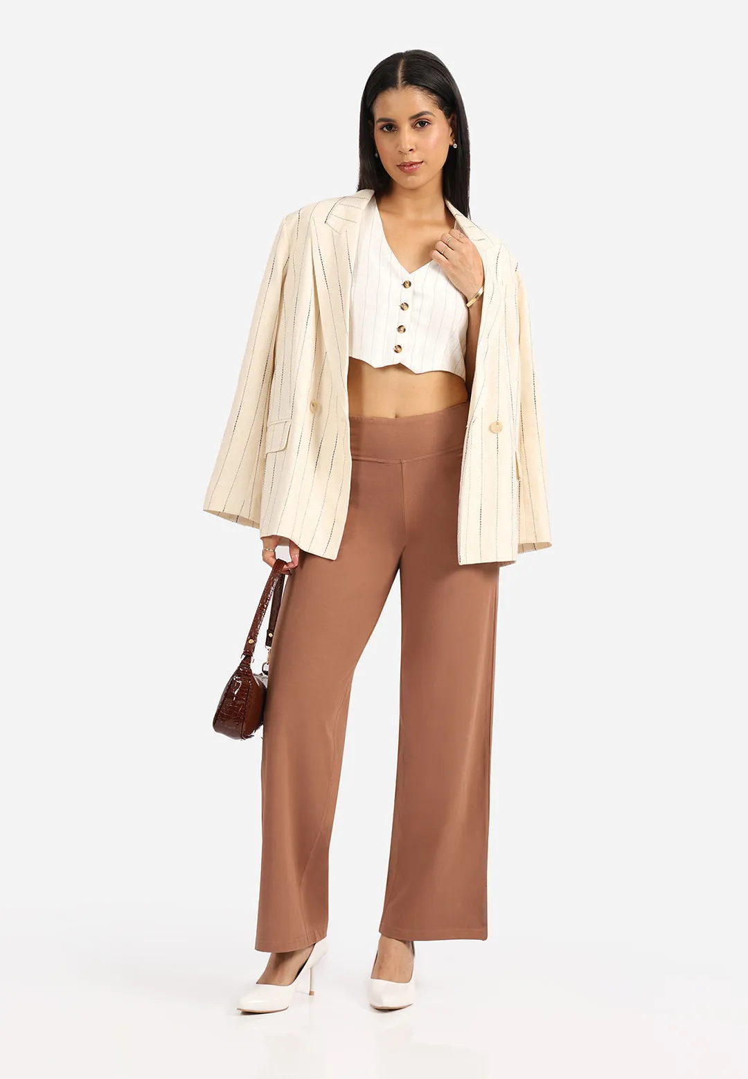 AM:PM Cotton Wide Legged Pants - Lite Tall