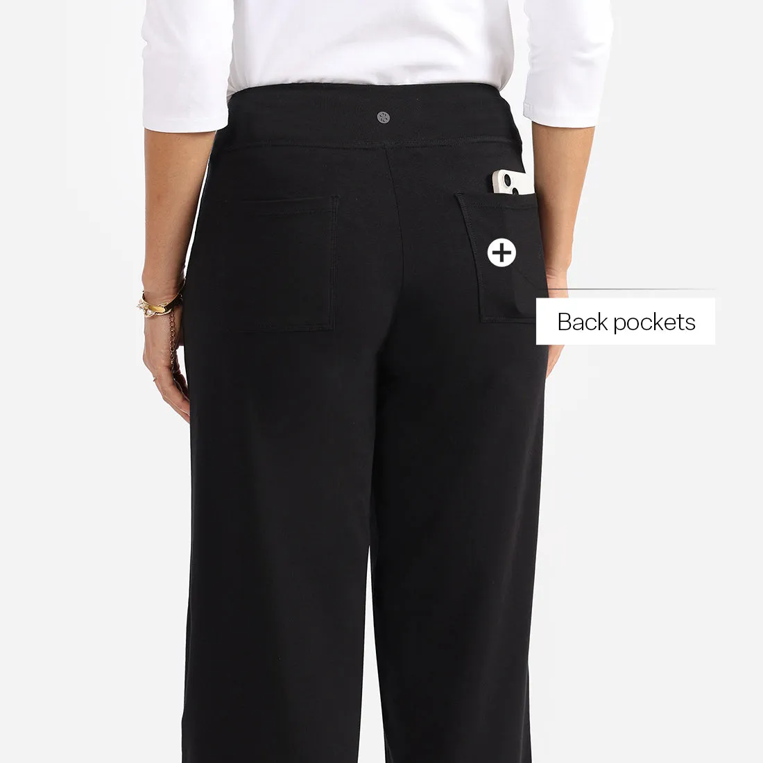 AM:PM Cotton Wide Legged Pants - Lite Tall