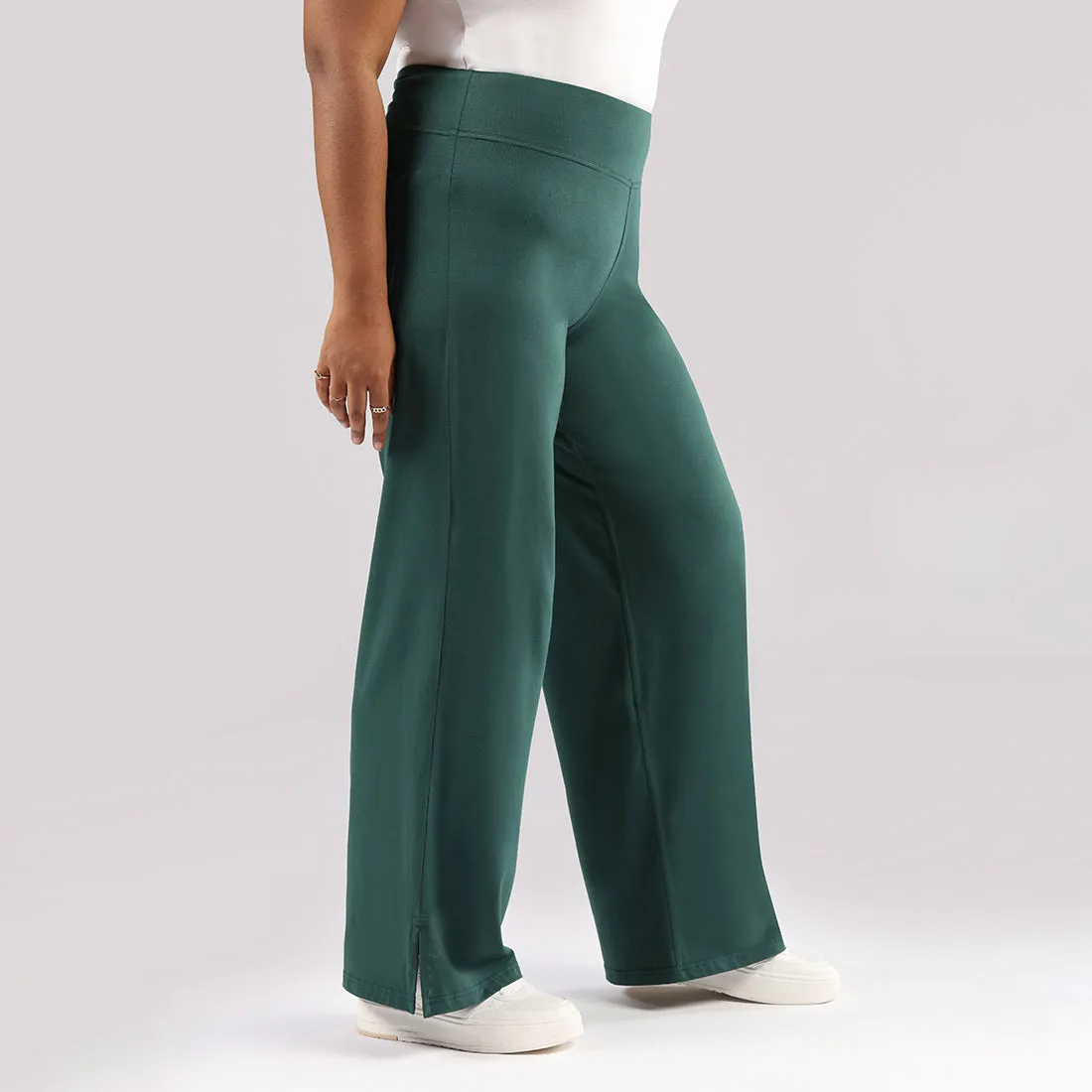 AM:PM Cotton Wide Legged Pants - Lite Tall