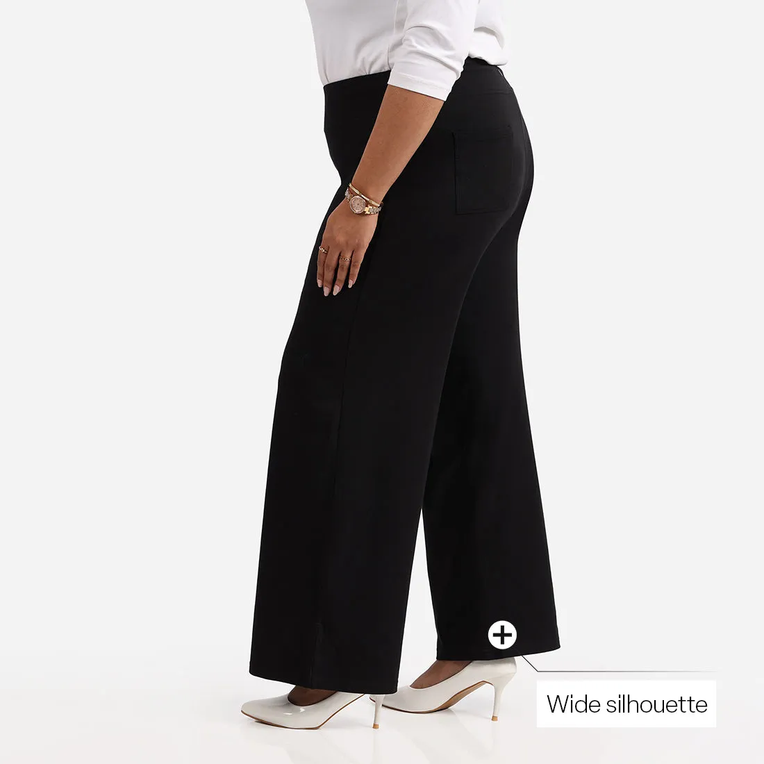 AM:PM Cotton Wide Legged Pants - Lite Tall