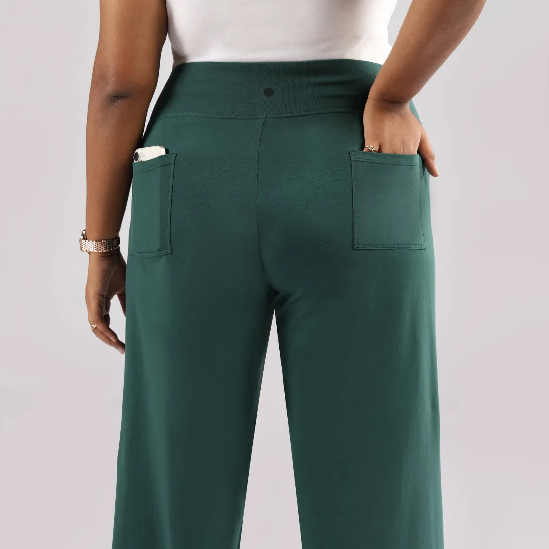 AM:PM Cotton Wide Legged Pants - Lite Tall