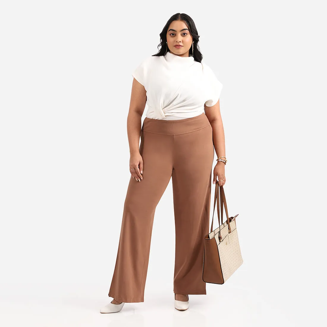 AM:PM Cotton Wide Legged Pants - Lite Tall