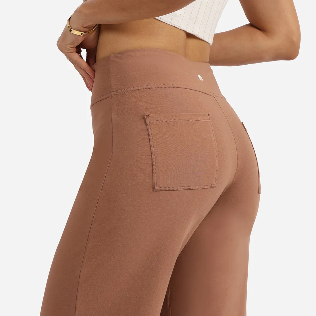 AM:PM Cotton Wide Legged Pants - Lite Tall