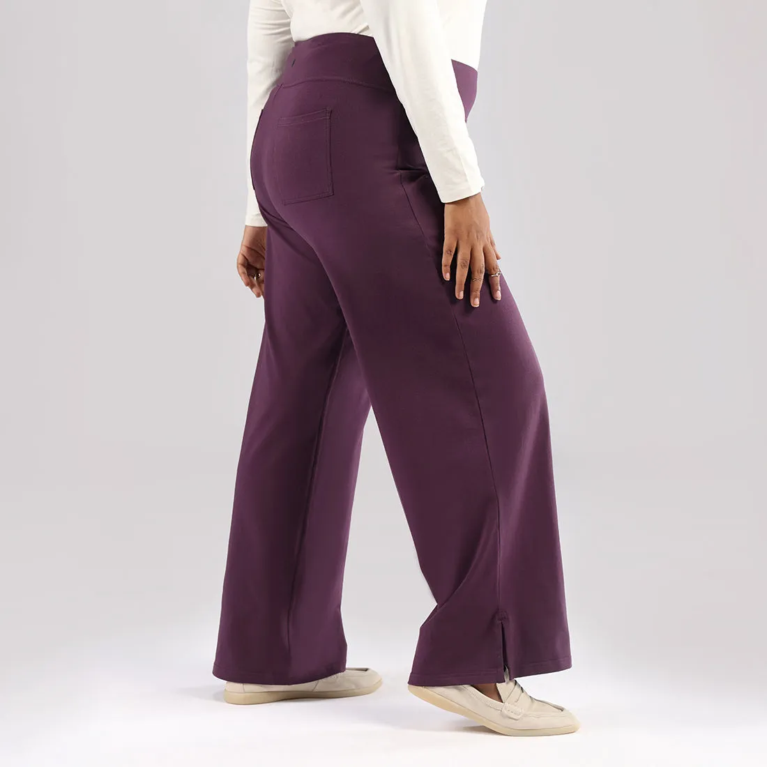 AM:PM Cotton Wide Legged Pants - Lite Tall