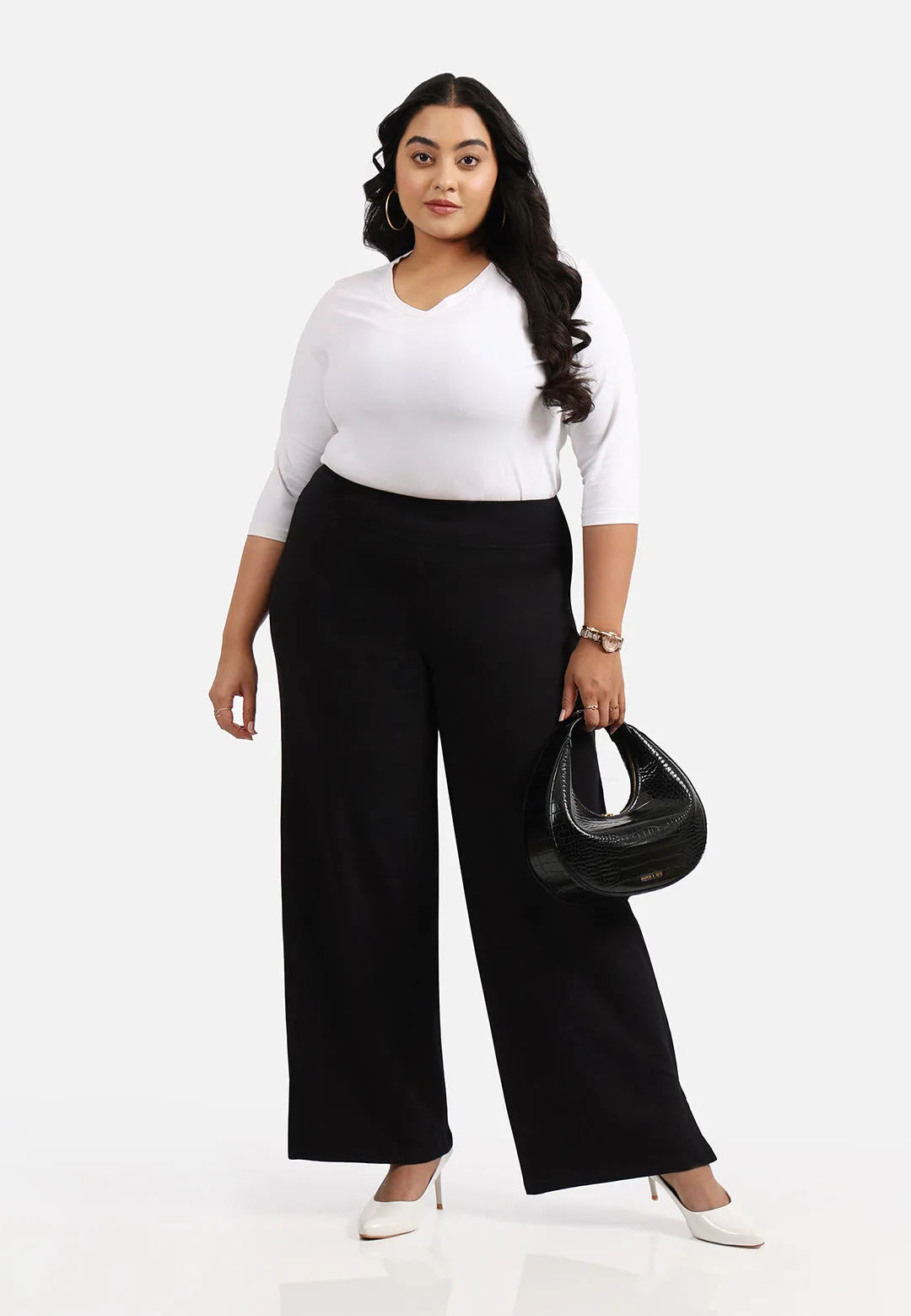 AM:PM Cotton Wide Legged Pants - Lite Tall