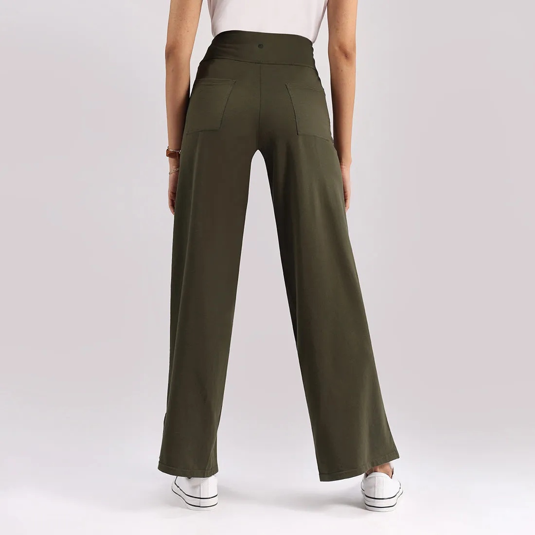 AM:PM Cotton Wide Legged Pants - Lite Tall