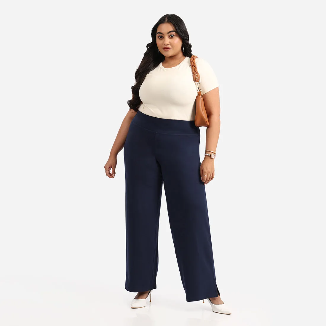 AM:PM Cotton Wide Legged Pants - Lite Tall