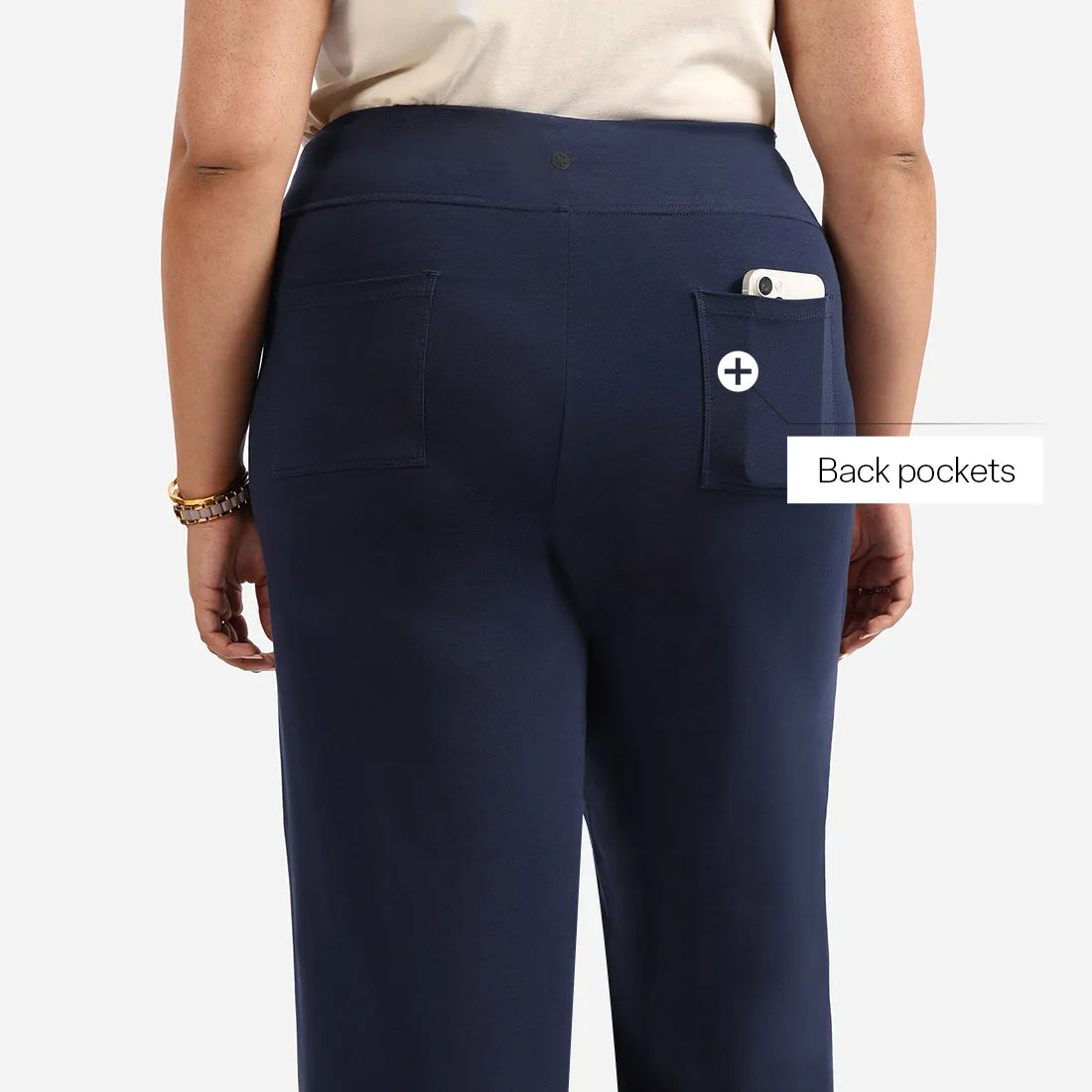 AM:PM Cotton Wide Legged Pants - Lite Tall