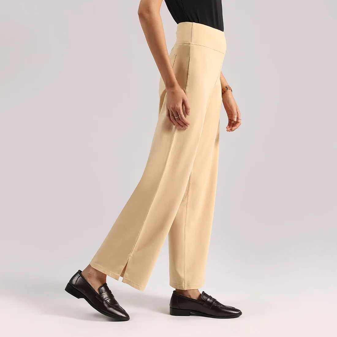 AM:PM Cotton Wide Legged Pants - Lite Tall