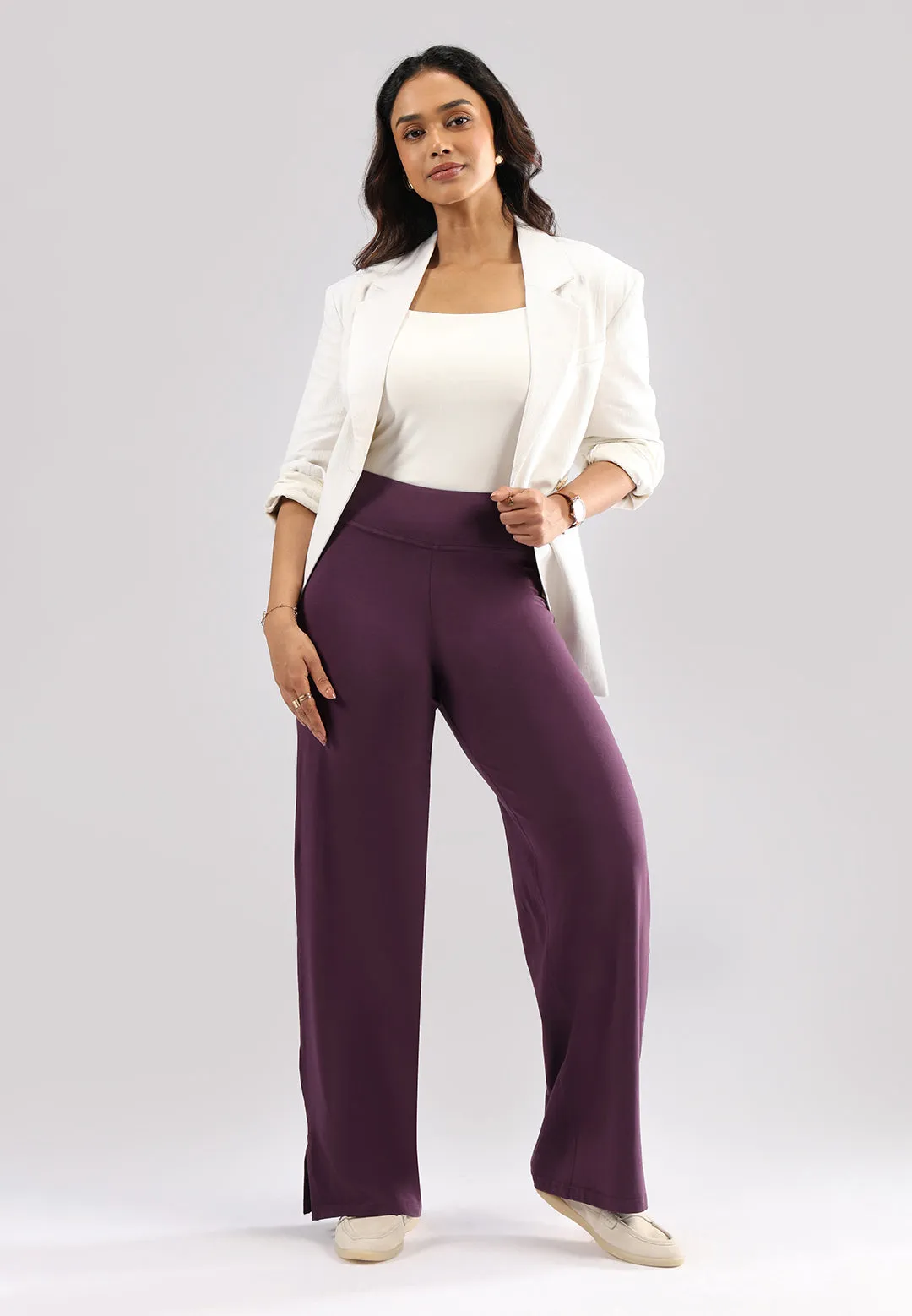 AM:PM Cotton Wide Legged Pants - Lite Tall