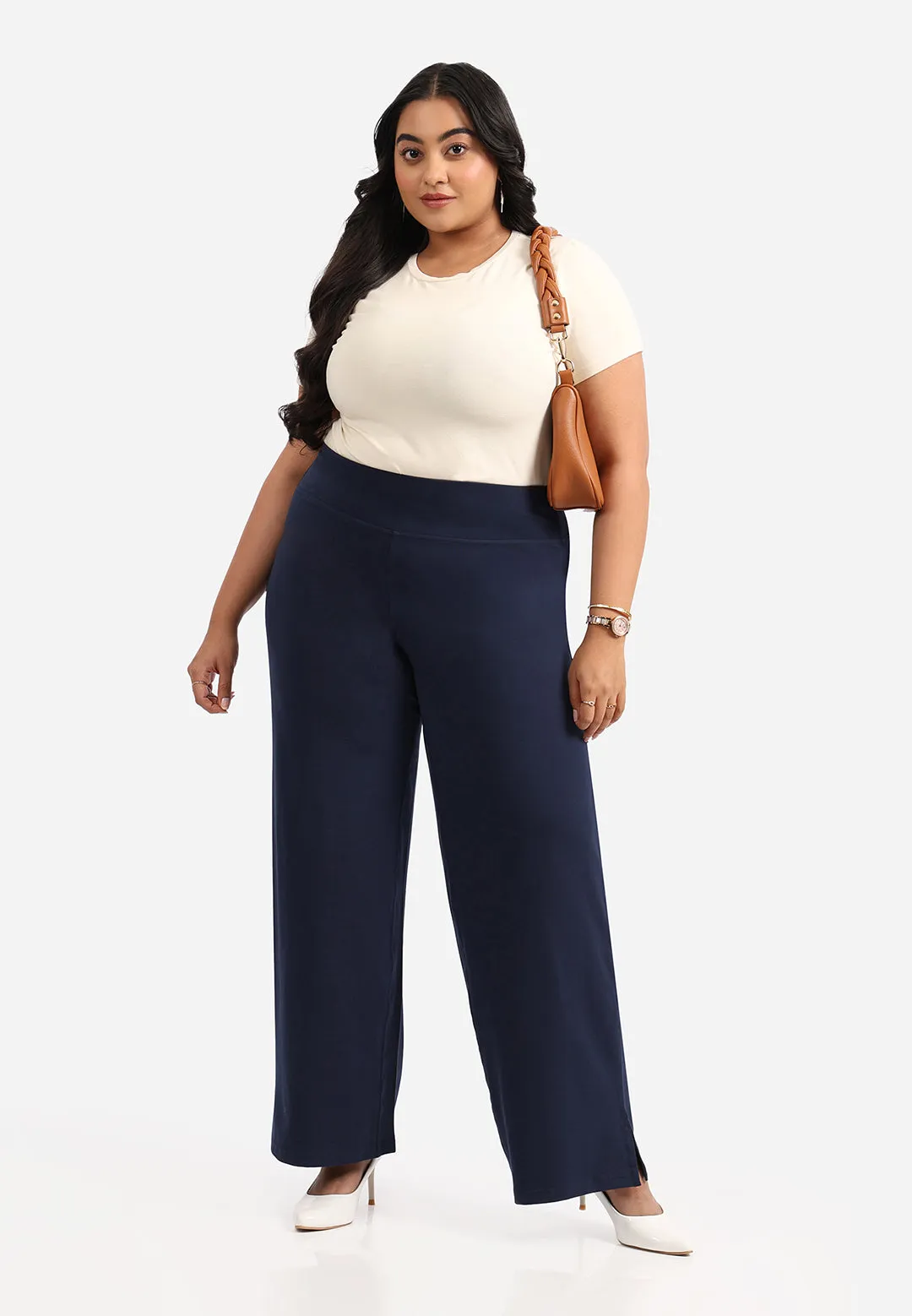 AM:PM Cotton Wide Legged Pants - Lite Tall