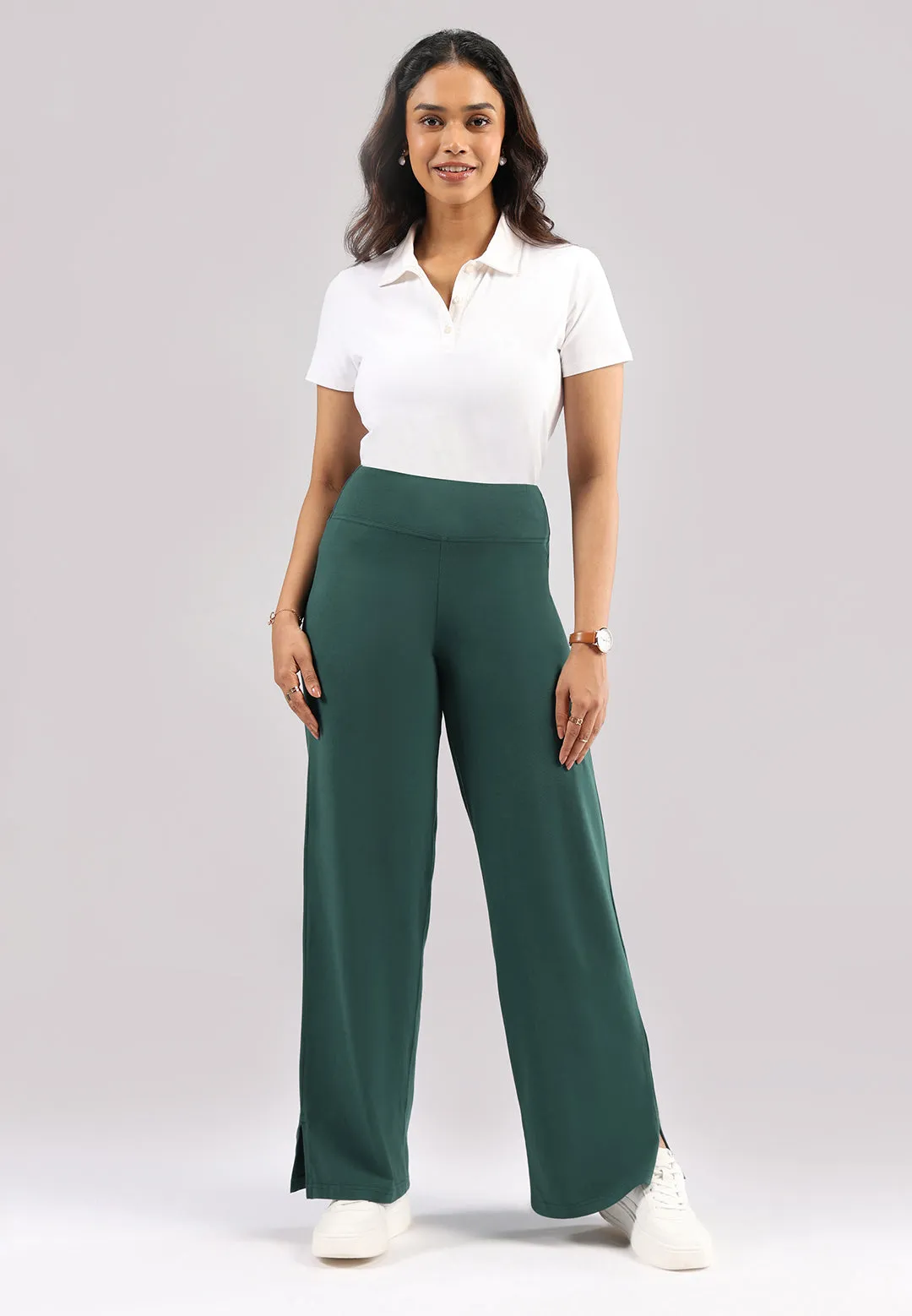 AM:PM Cotton Wide Legged Pants - Lite Tall