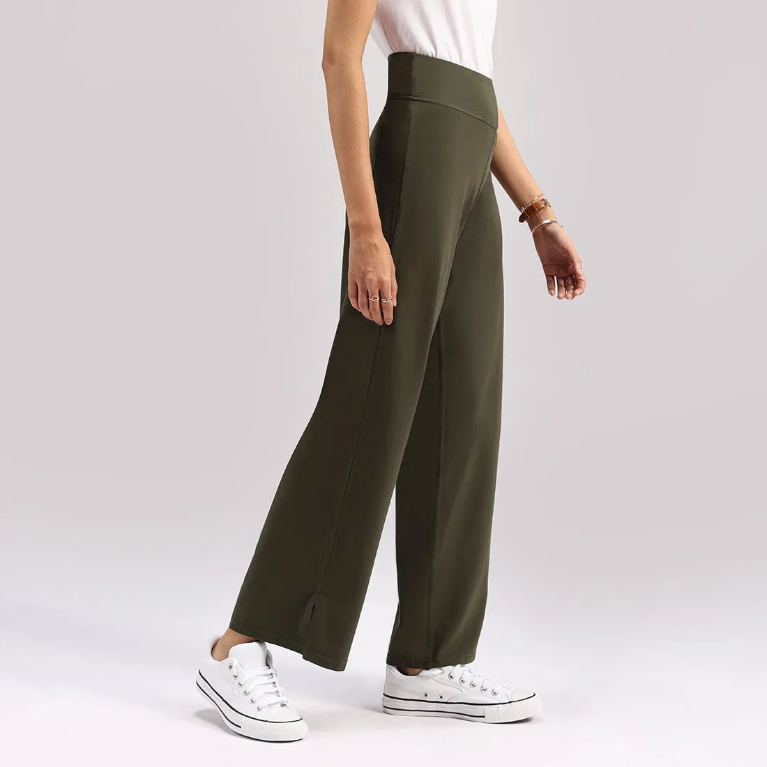 AM:PM Cotton Wide Legged Pants - Lite Tall