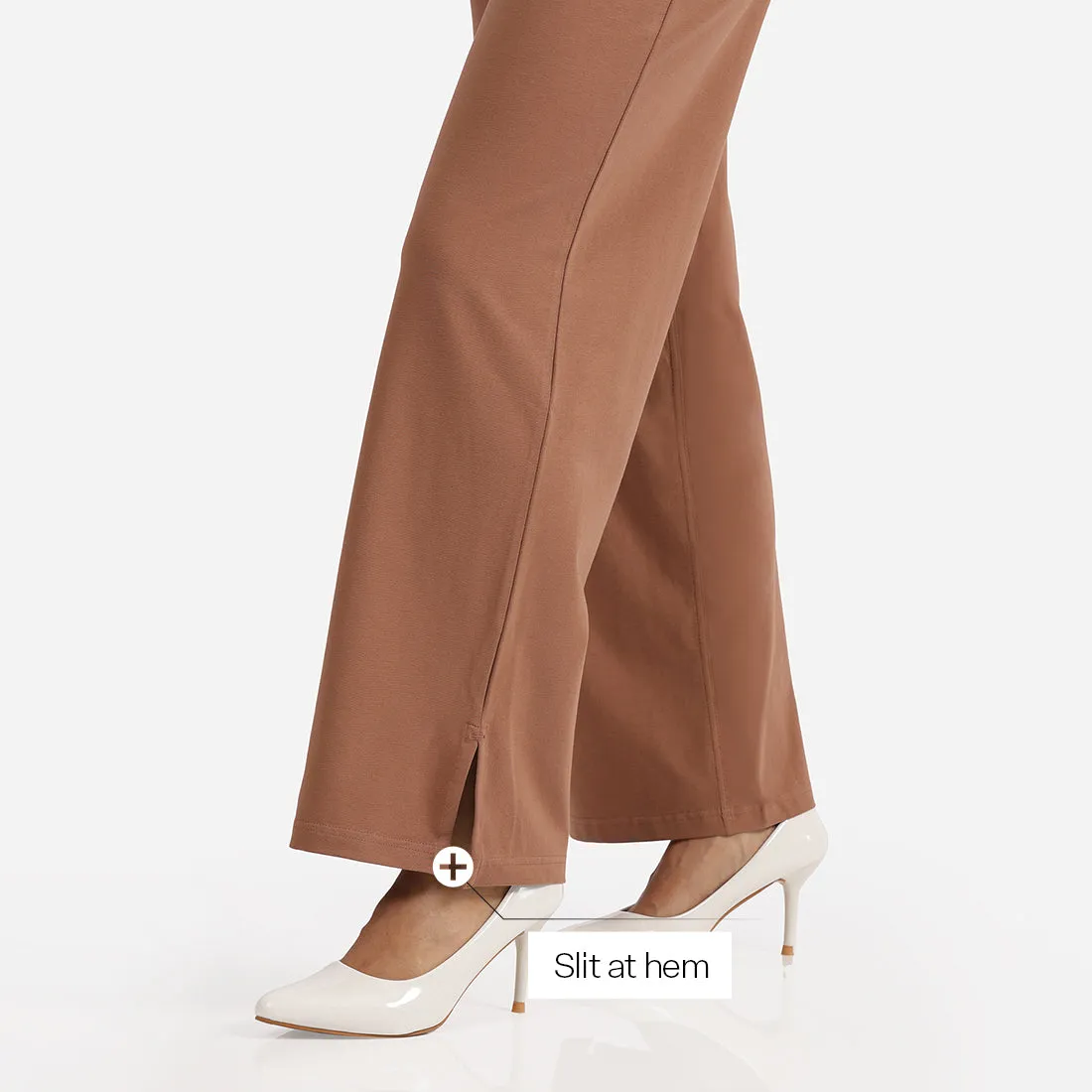 AM:PM Cotton Wide Legged Pants - Lite Tall