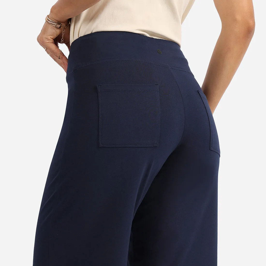 AM:PM Cotton Wide Legged Pants - Lite Tall