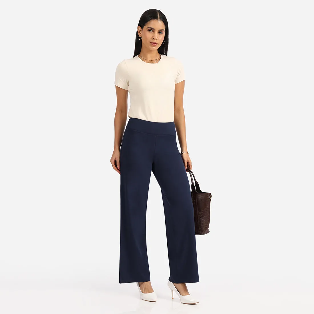 AM:PM Cotton Wide Legged Pants - Lite Tall