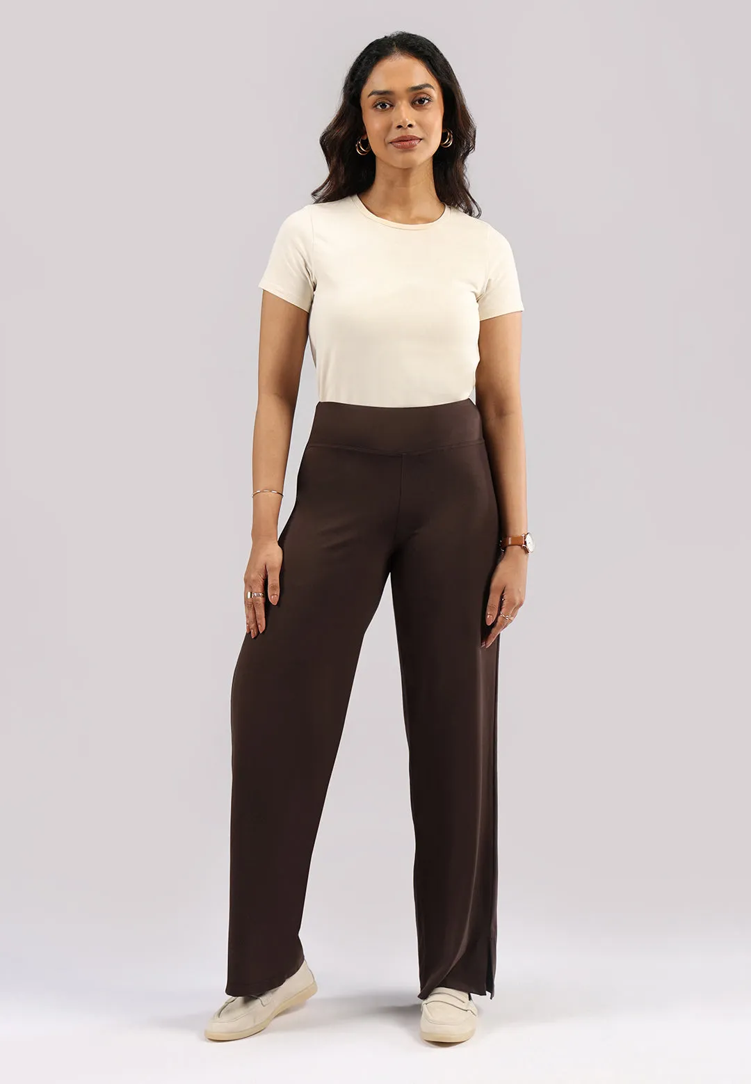 AM:PM Cotton Wide Legged Pants - Lite Tall