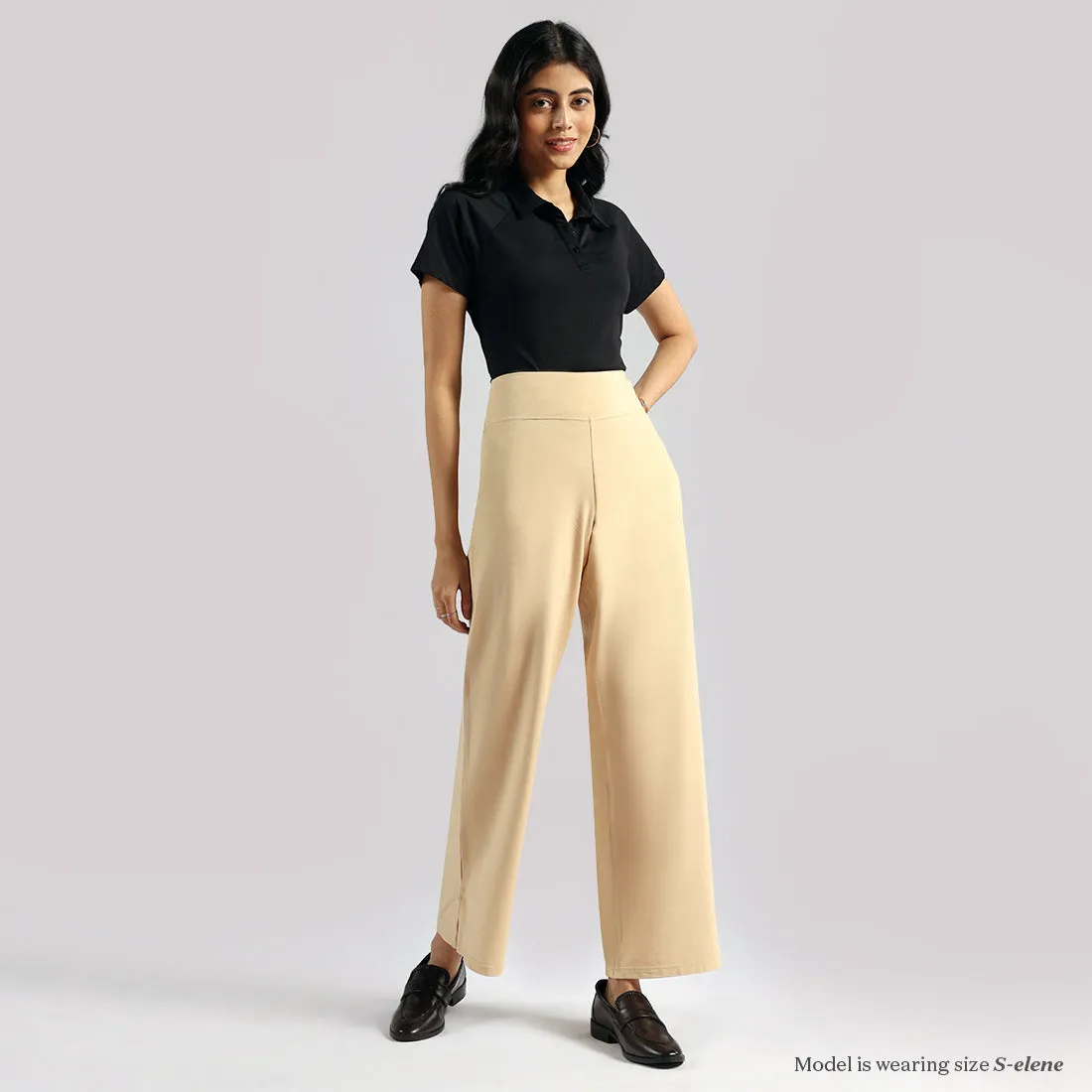 AM:PM Cotton Wide Legged Pants - Lite Tall