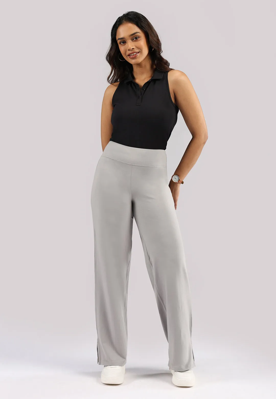 AM:PM Cotton Wide Legged Pants - Lite Tall