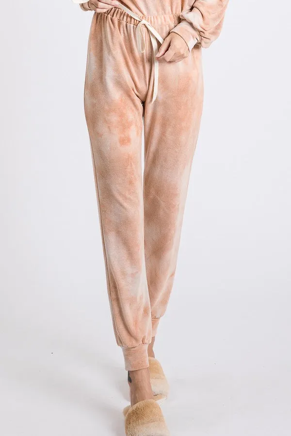 Apricot Tie Dye Joggers*