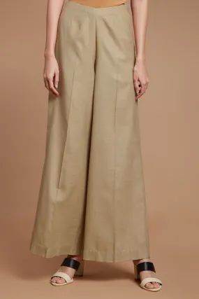 Beige Wide Legged Pants