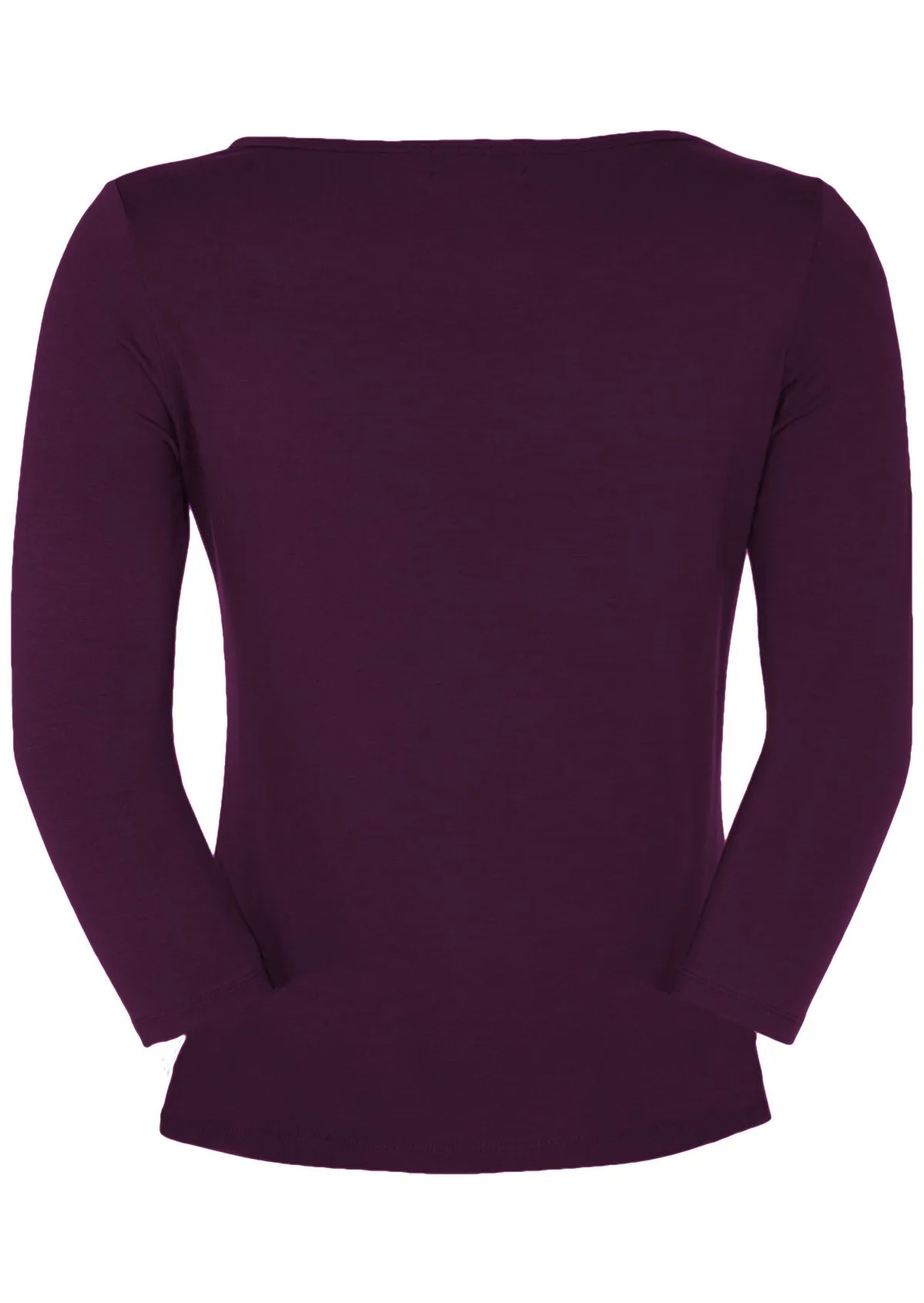 Boat Neck Top Dark Purple