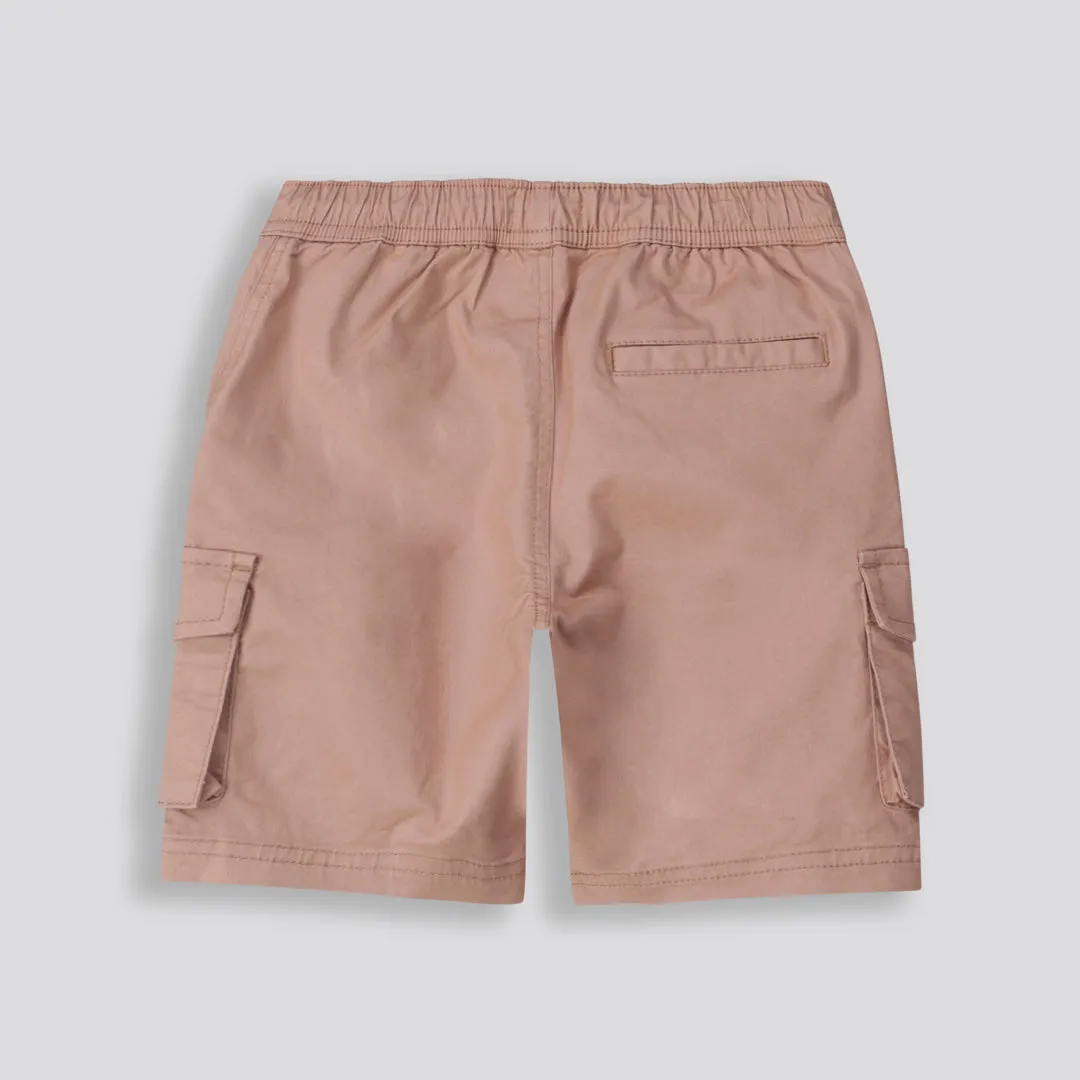 Boys Cargo Shorts _ 153129 _ Biscuit