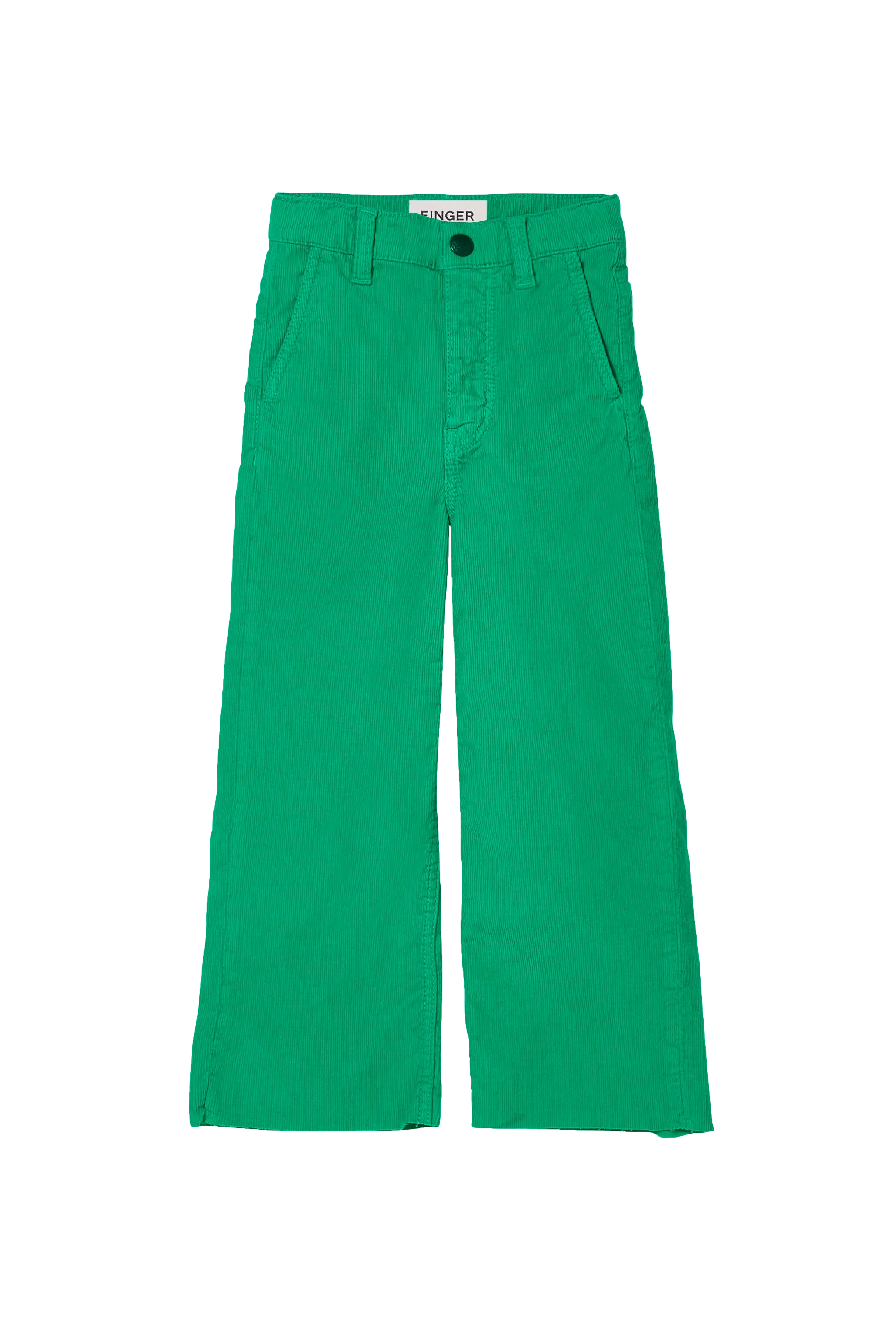 CHARLIE Green Cord - Loose Fit Cropped Jeans