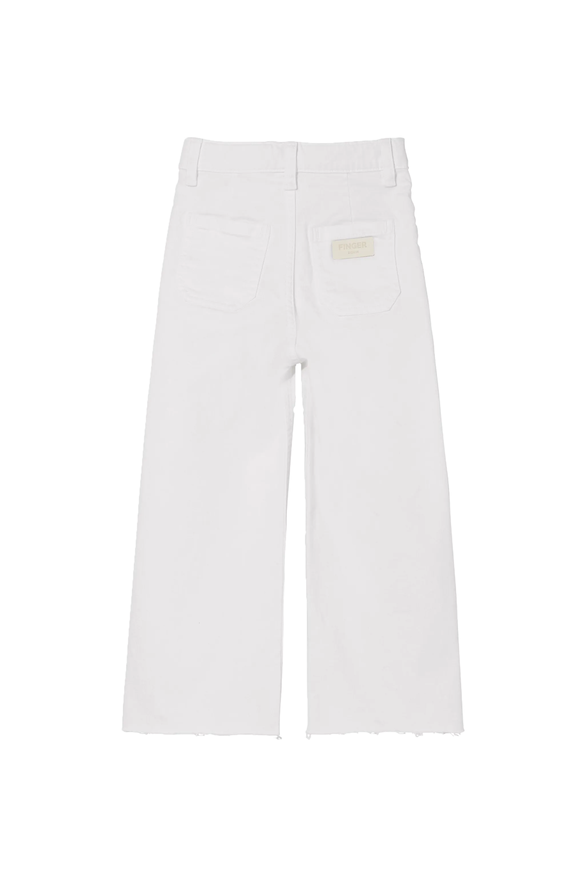 CHARLIE White - Loose Fit Cropped Jeans