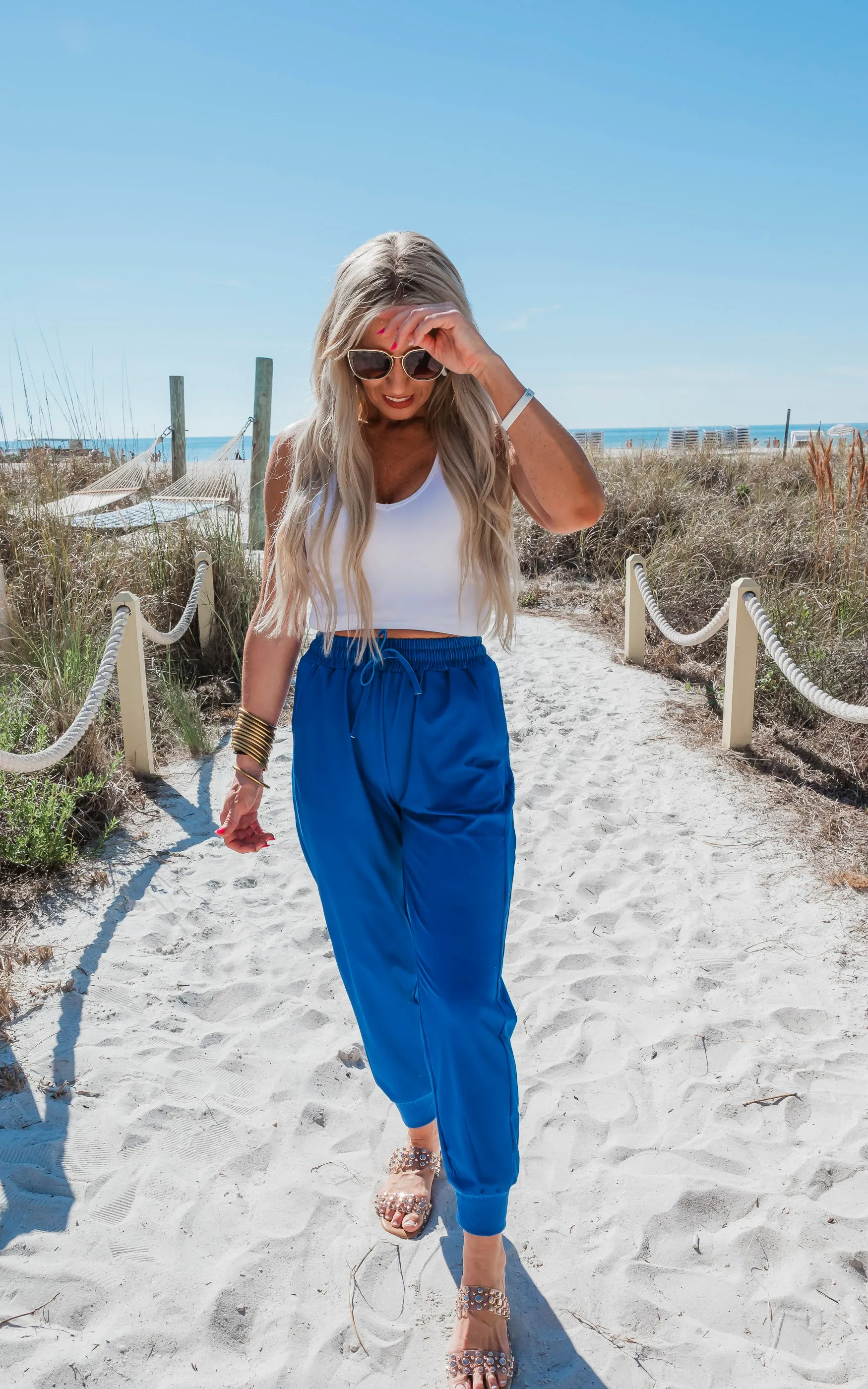 Cobalt Blue Everyday Joggers by Salty Wave*