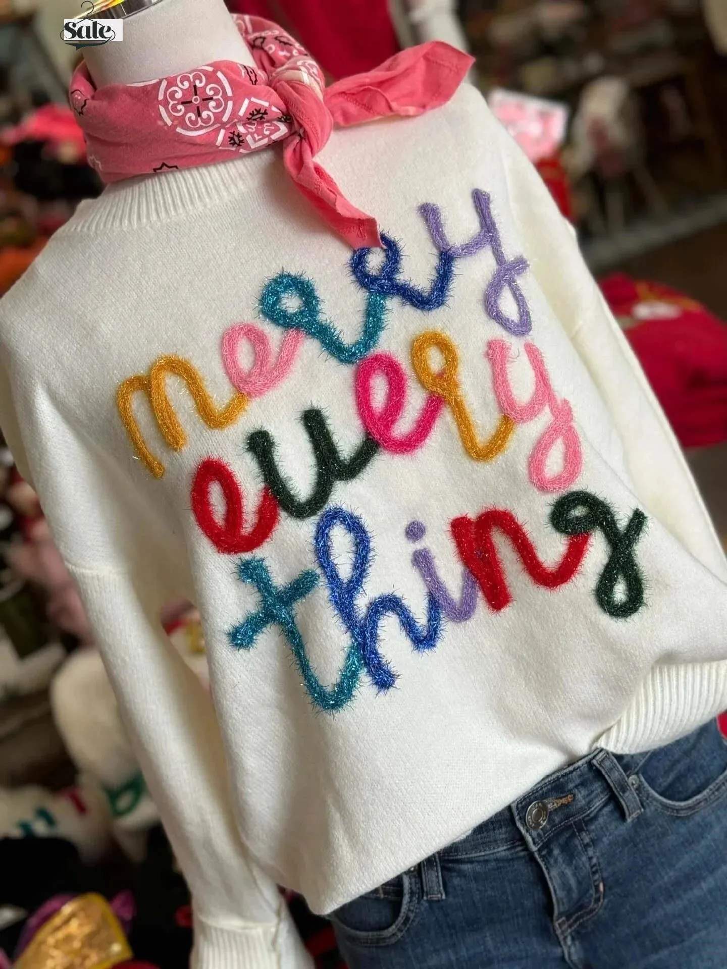 Festive Cotton Charm Holiday Pullover Sweater