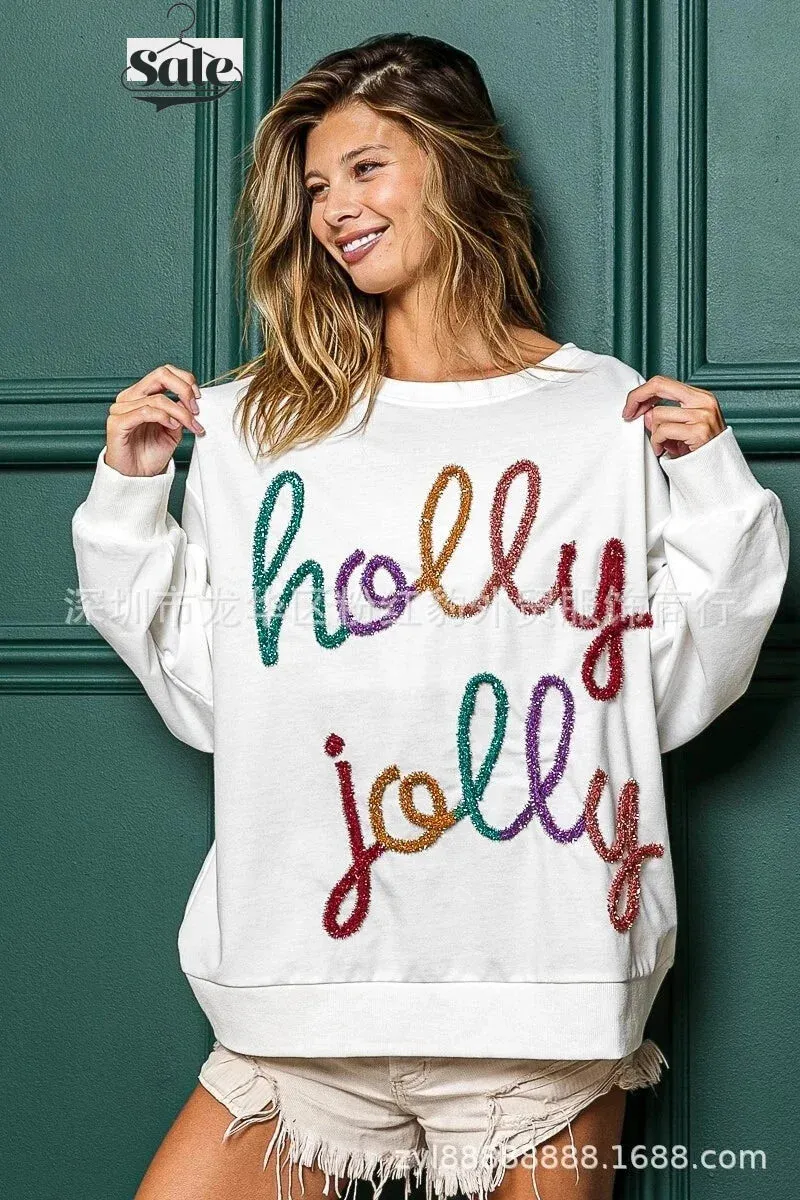 Festive Cotton Charm Holiday Pullover Sweater