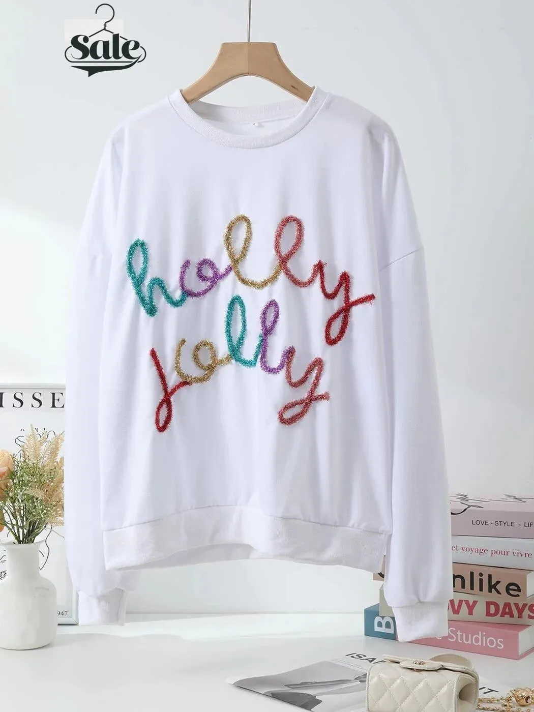 Festive Cotton Charm Holiday Pullover Sweater