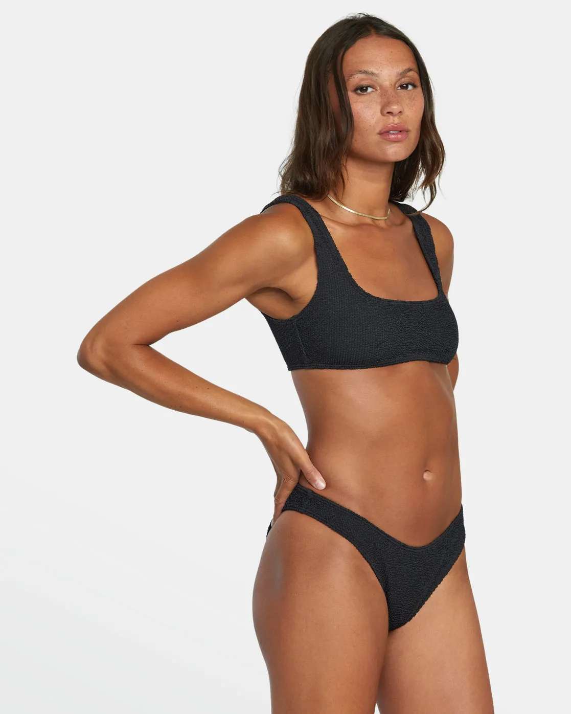 Grooves French Bikini Bottoms - Black