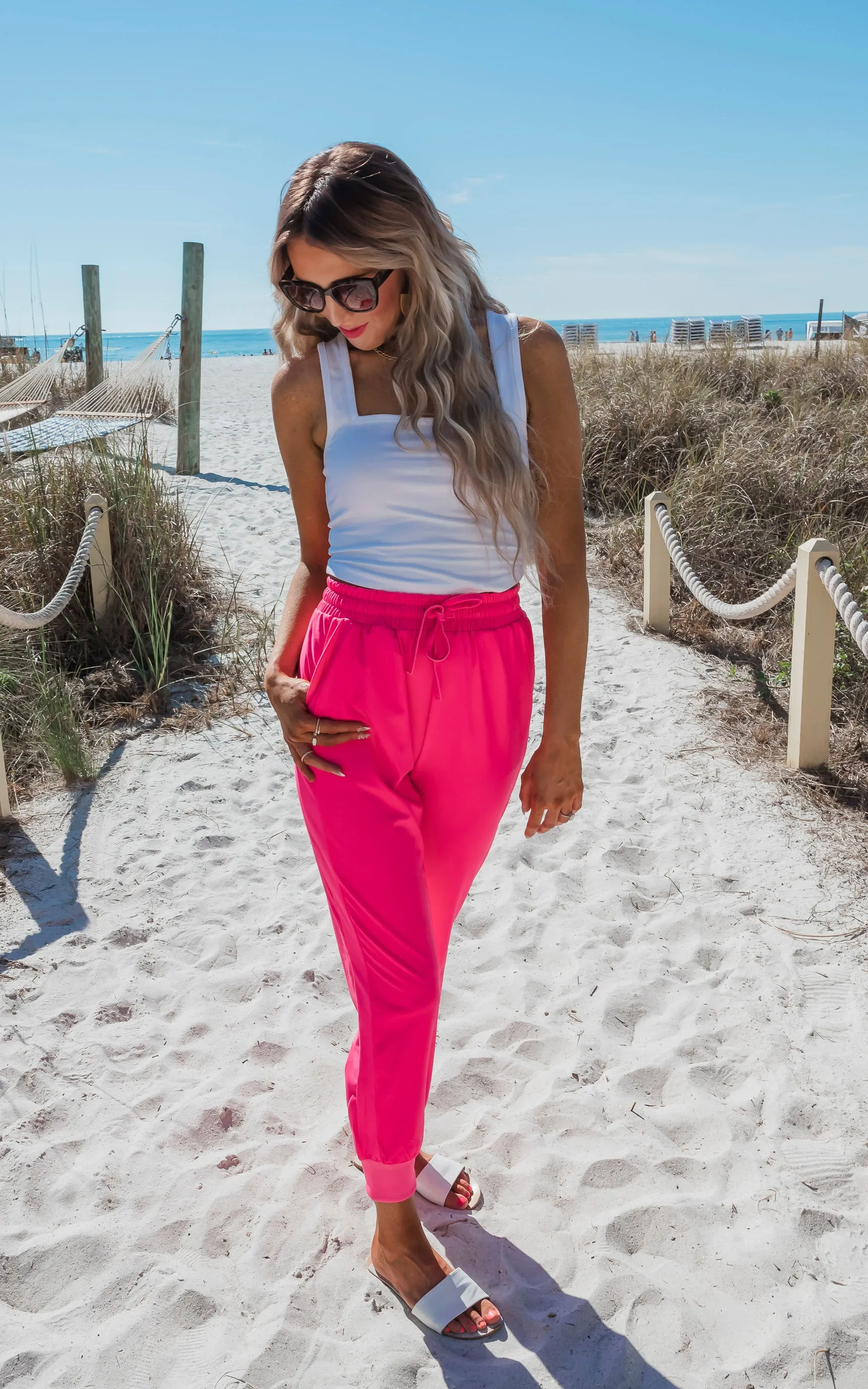 Hot Pink Everyday Joggers by Salty Wave*