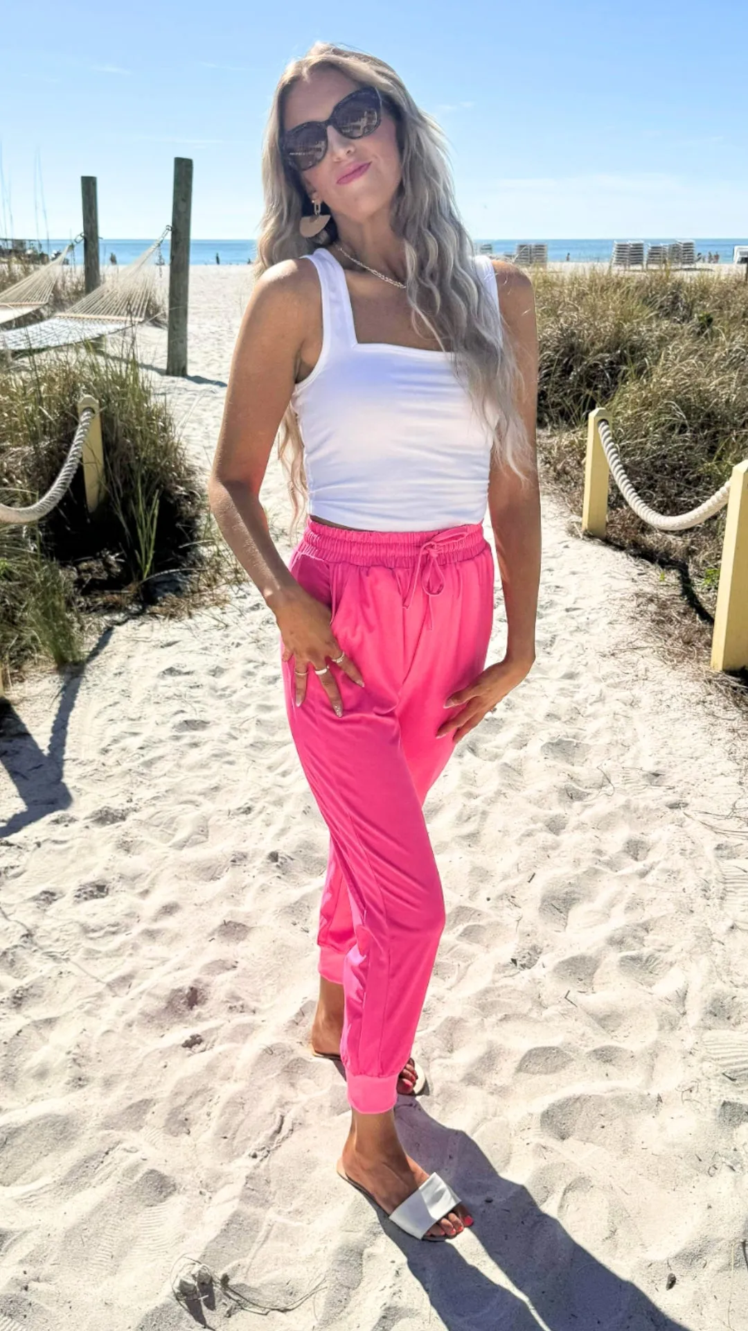 Hot Pink Everyday Joggers by Salty Wave*