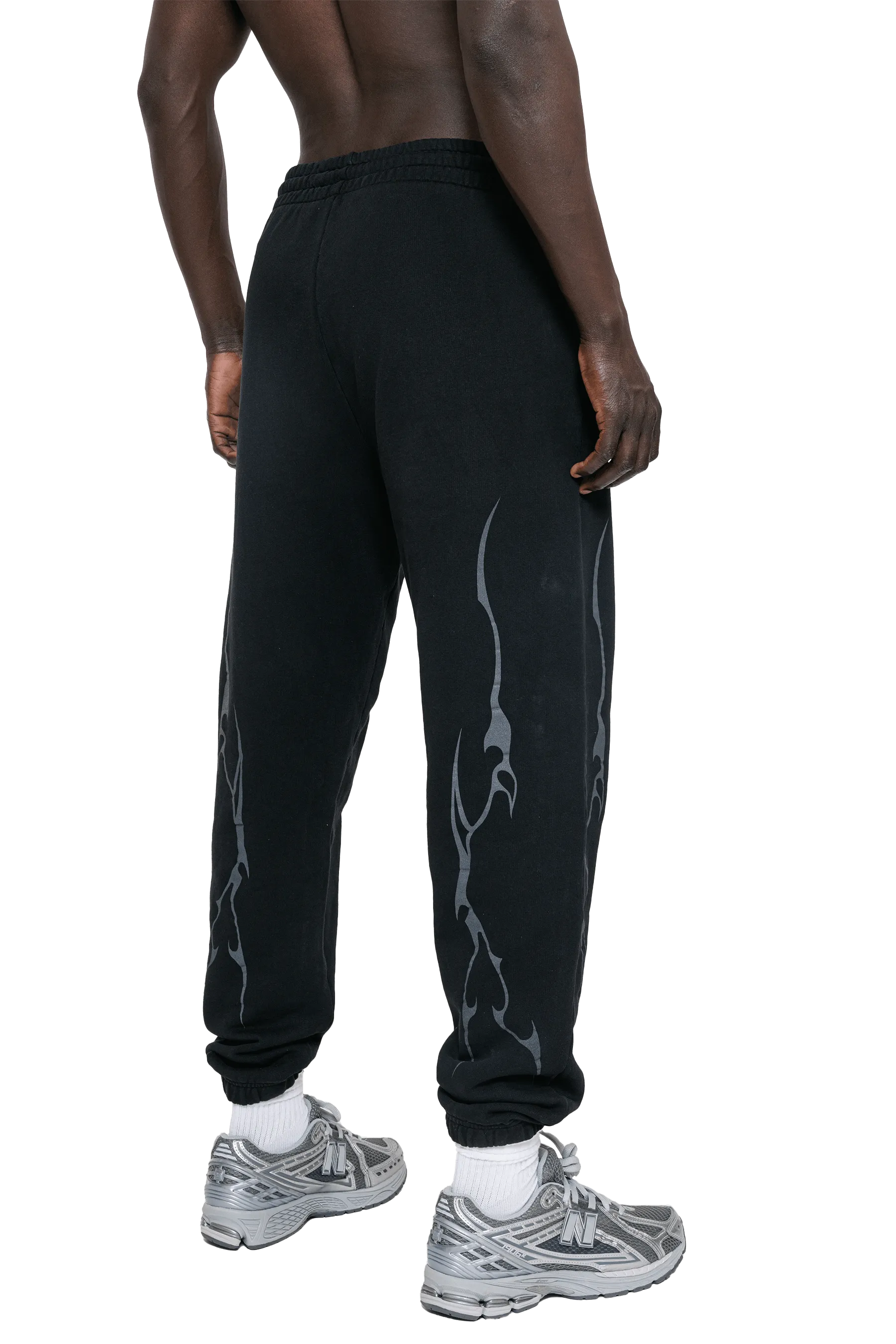 JOGGERS GRAY VEINS GRAPHIC - Black